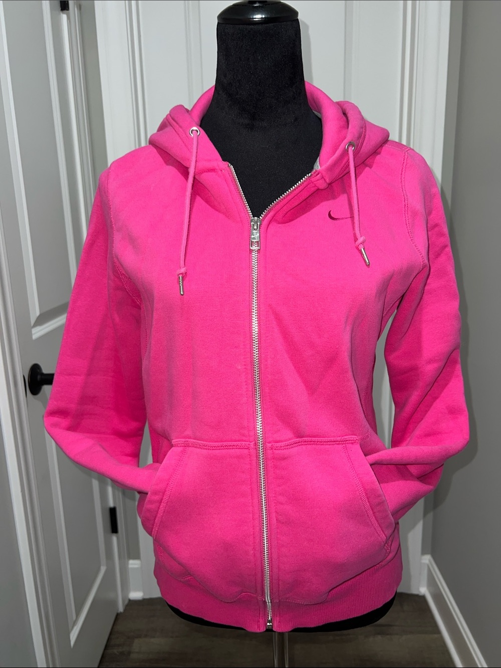 Nike Bright Pink Full-Zip Hooded Sweatshirt